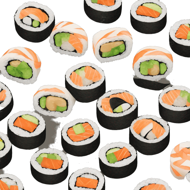 Vegetarian sushi roll emoji