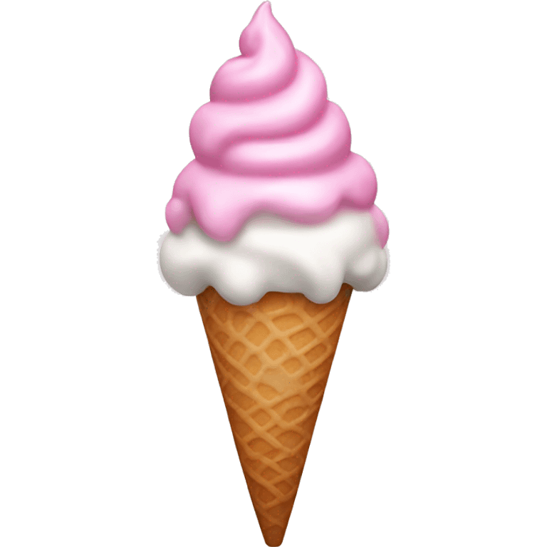 Light pink ice cream unicorn  emoji