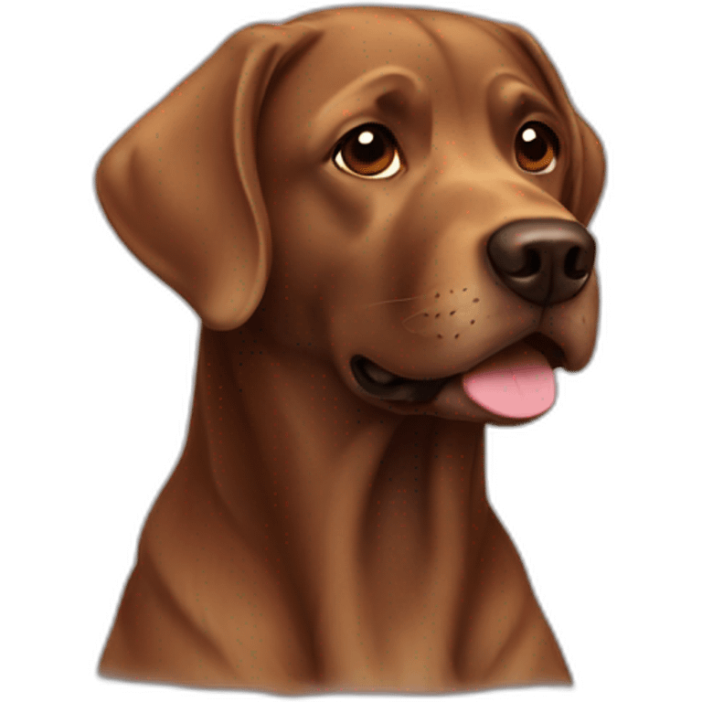 Brown lab emoji