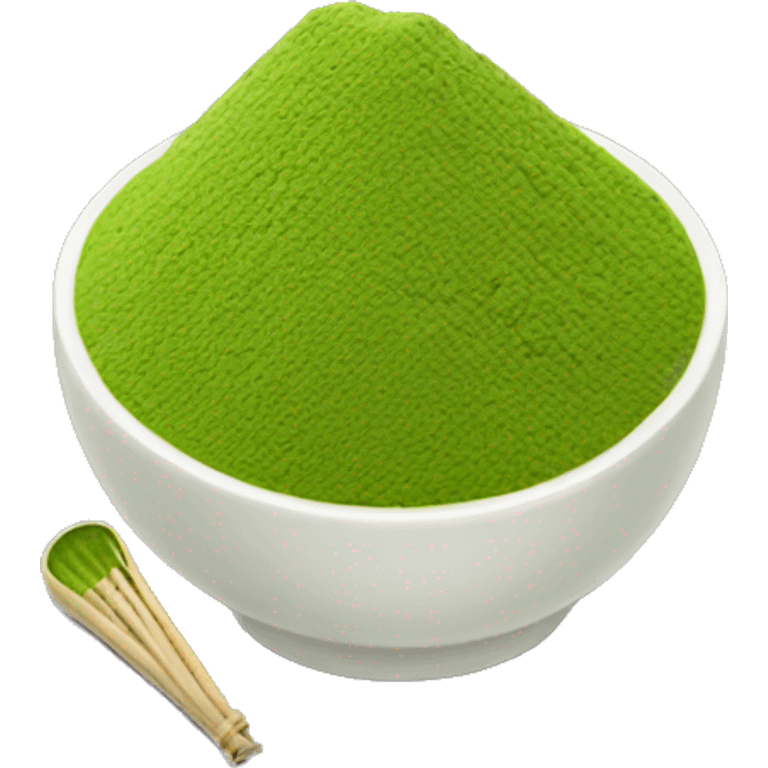 Matcha powder emoji