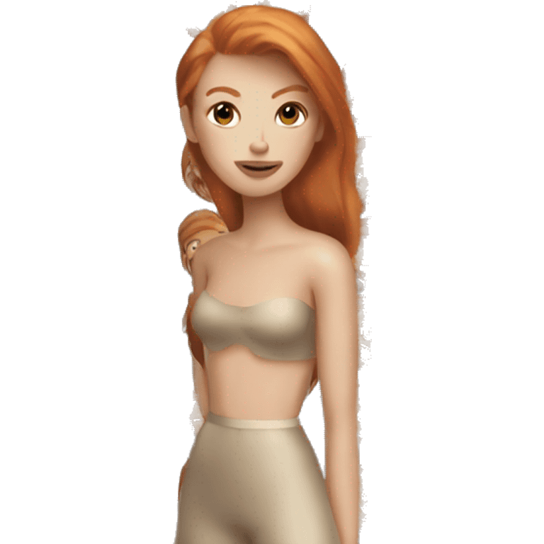 Ginger top model emoji