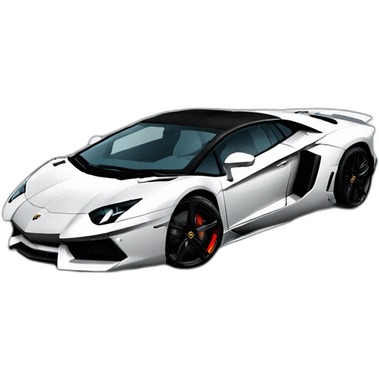 Lamborghini aventador emoji