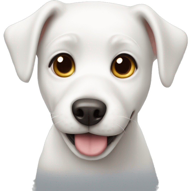 cute white dog  emoji