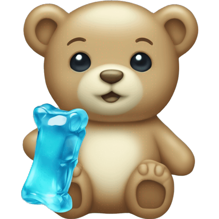 baby blue Gummy bear emoji