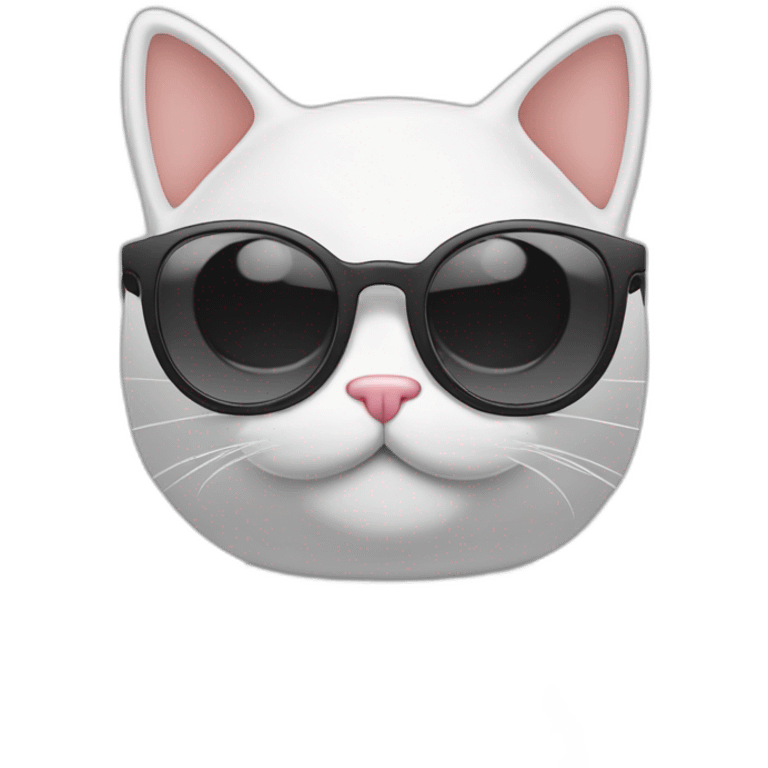 joven gafas piel blanca gato bailando emoji