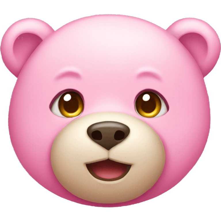 cute pink bear emoji