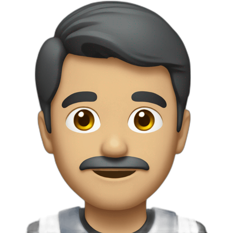 chico moreno señalando emoji