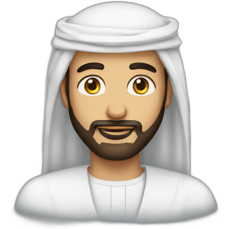 Saudi Guy, full beard emoji