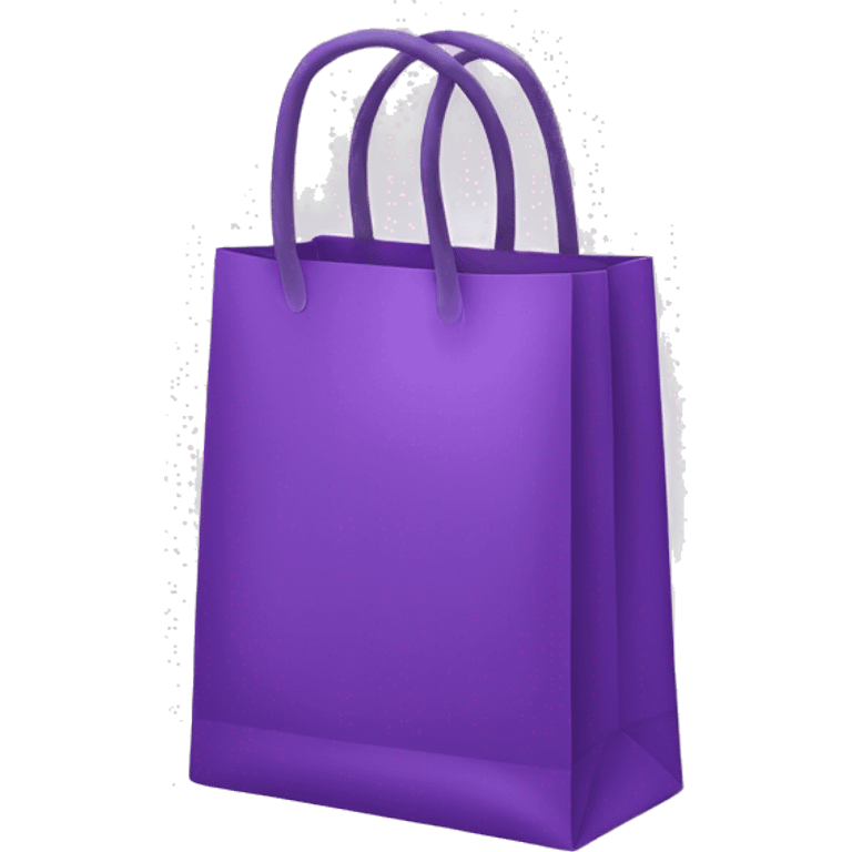 purple shopping bag emoji