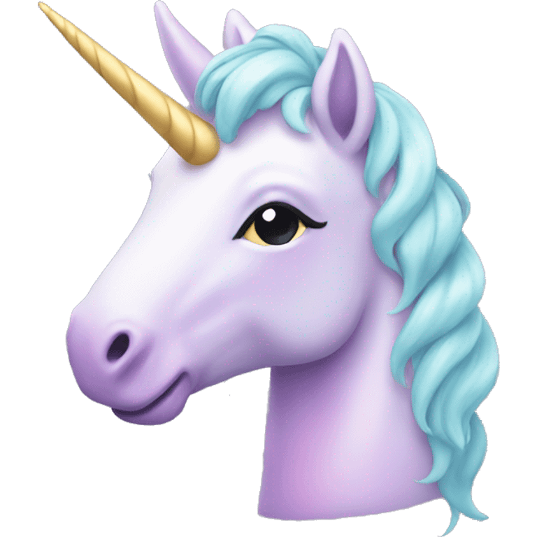 Pastel unicorn emoji