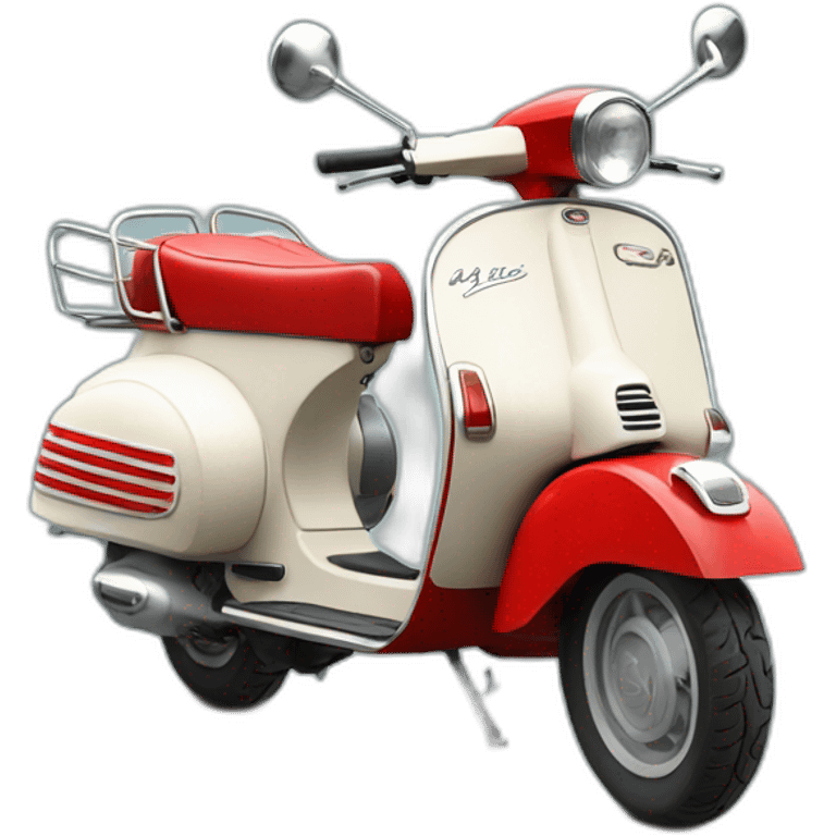 Vespa roja emoji