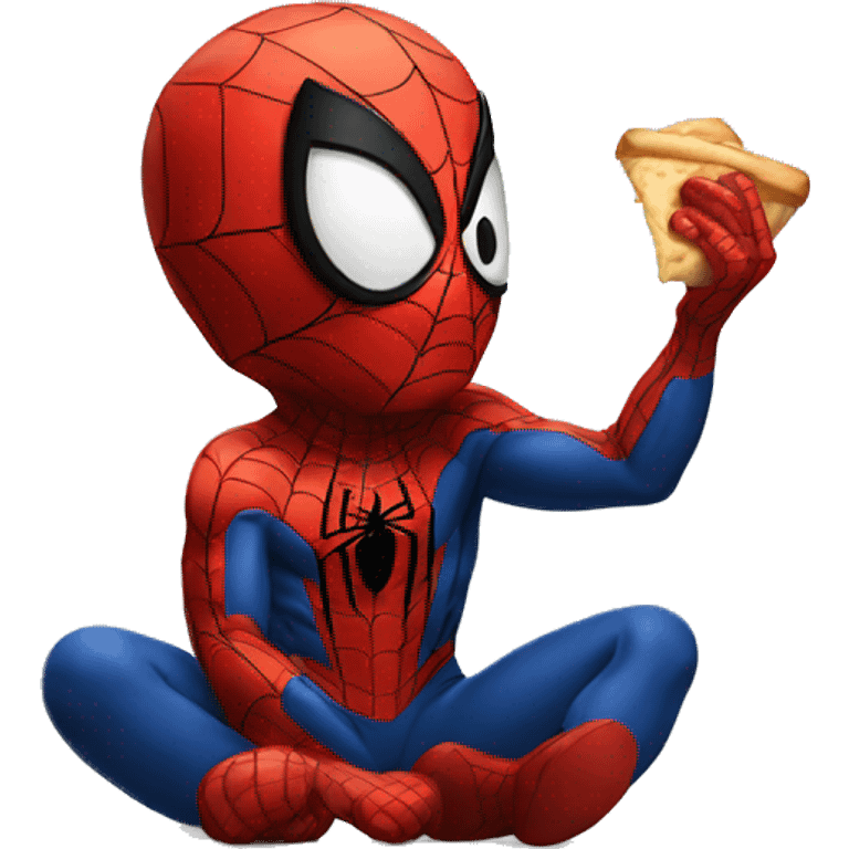 spiderman eating  emoji