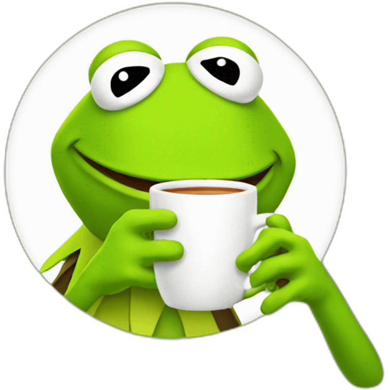 kermit drinking tea emoji