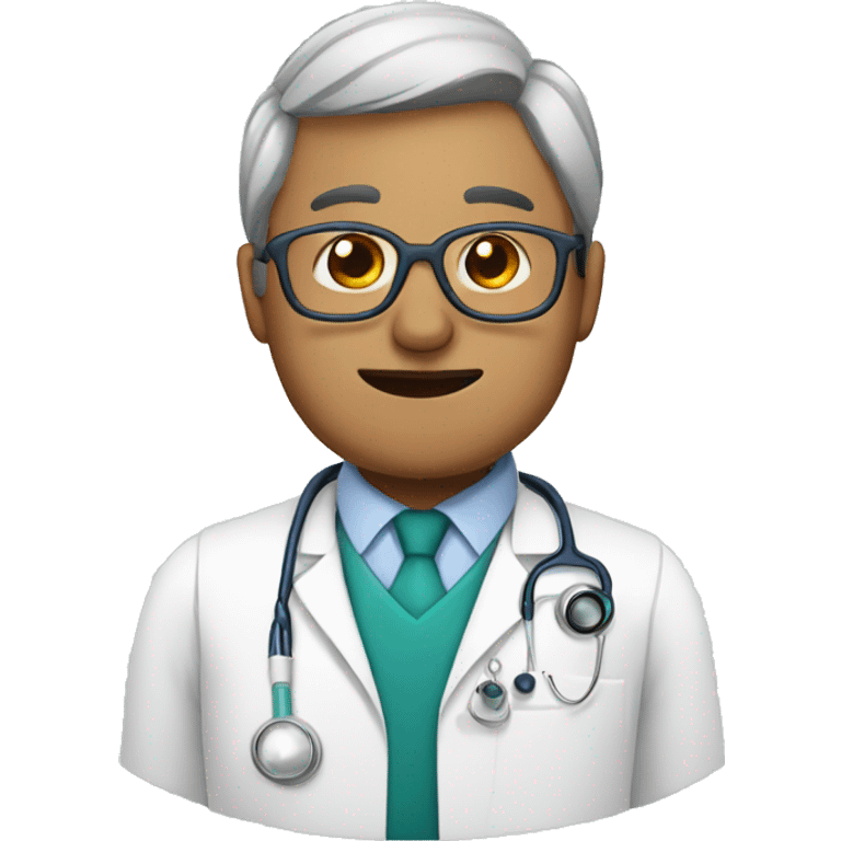 a doctor with a fish head emoji