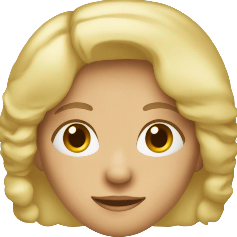 A woman around 45 years old, blonde emoji