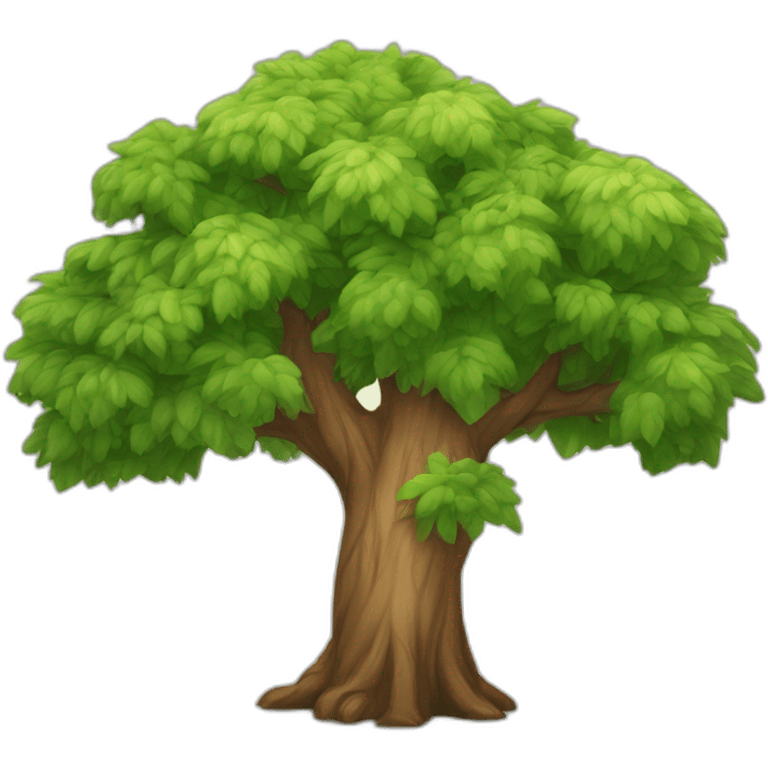 Arbre avec os emoji