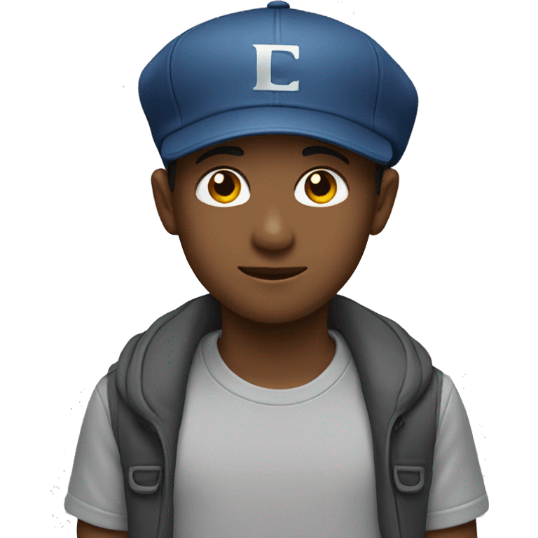 A boy wear cap emoji