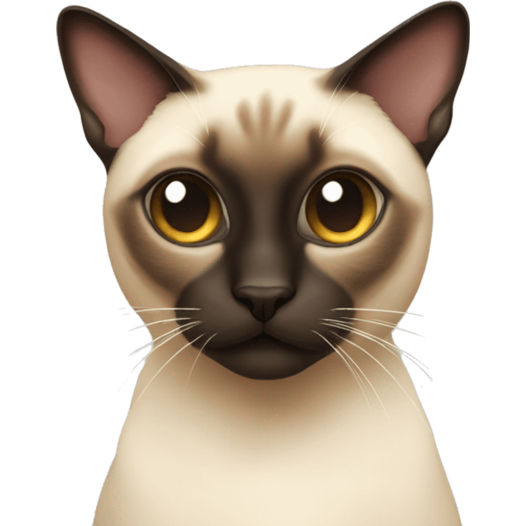 A Siamese cat emoji