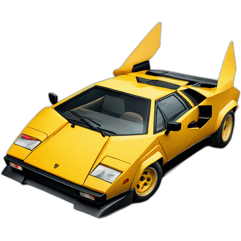 Lamborghini countach emoji