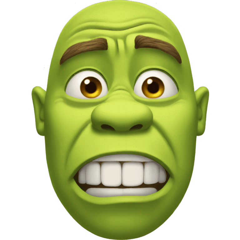 shrek crying crazy emoji