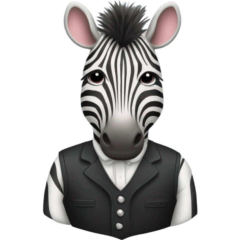 Zebra wearing a waistcoats  emoji