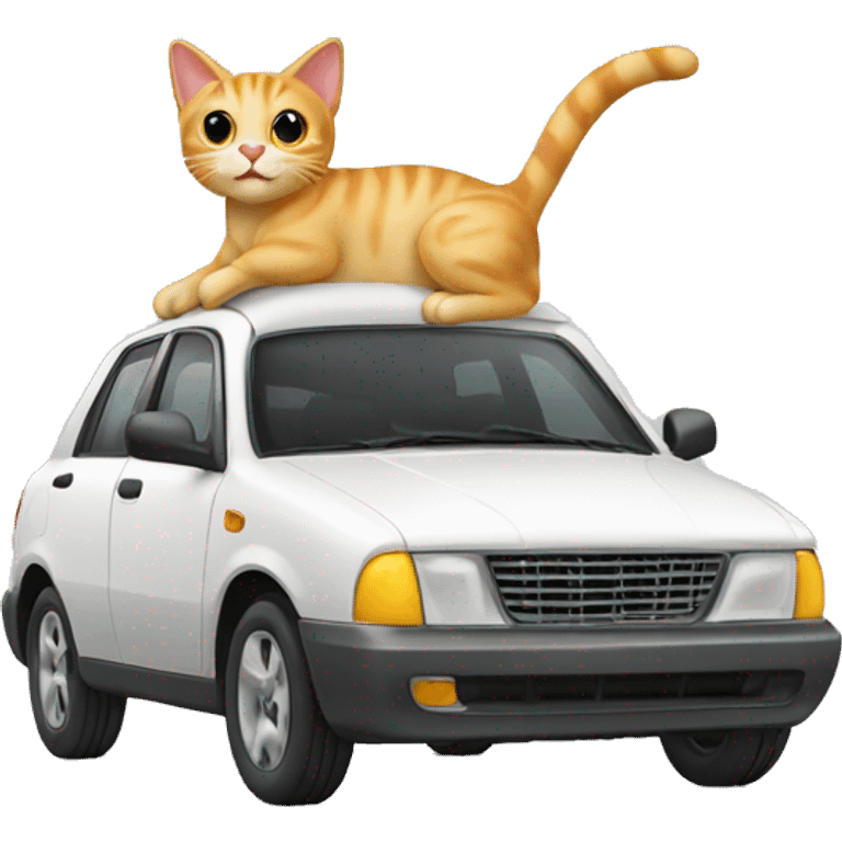 Cat car emoji