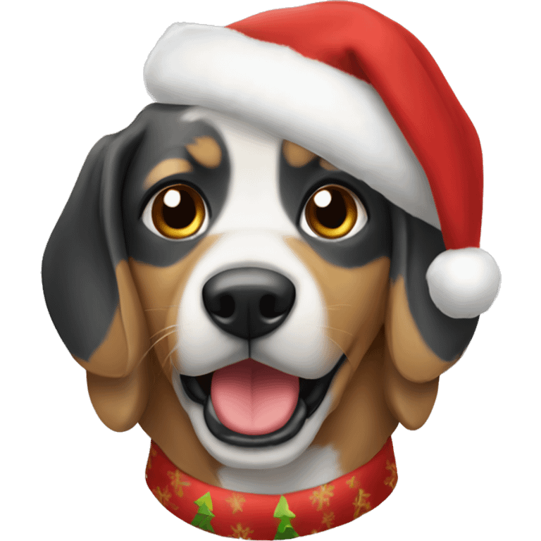 perro navideño emoji