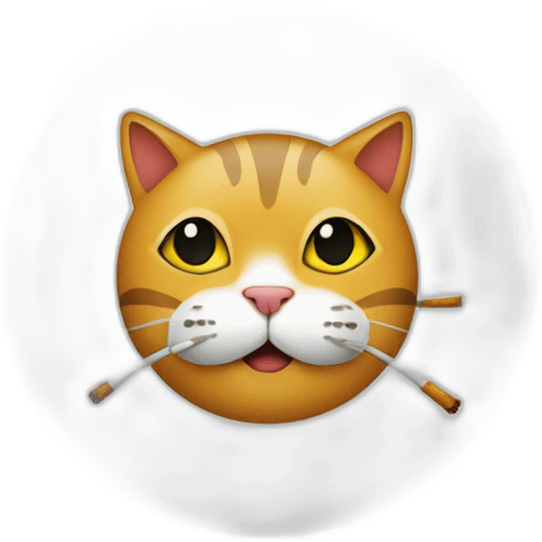 A  cat inside no smoking cercle emoji