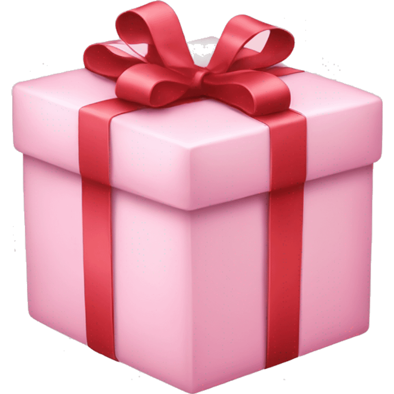 light pink christmas present emoji