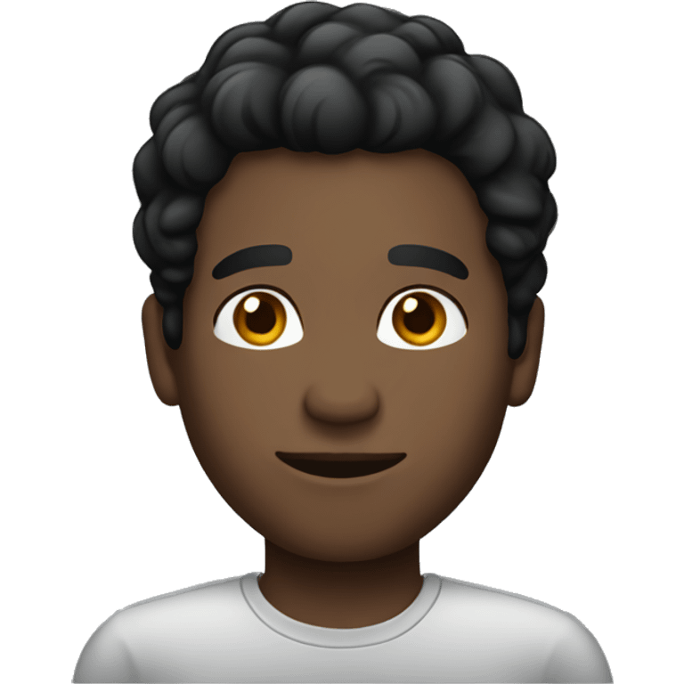 black hair guy emoji