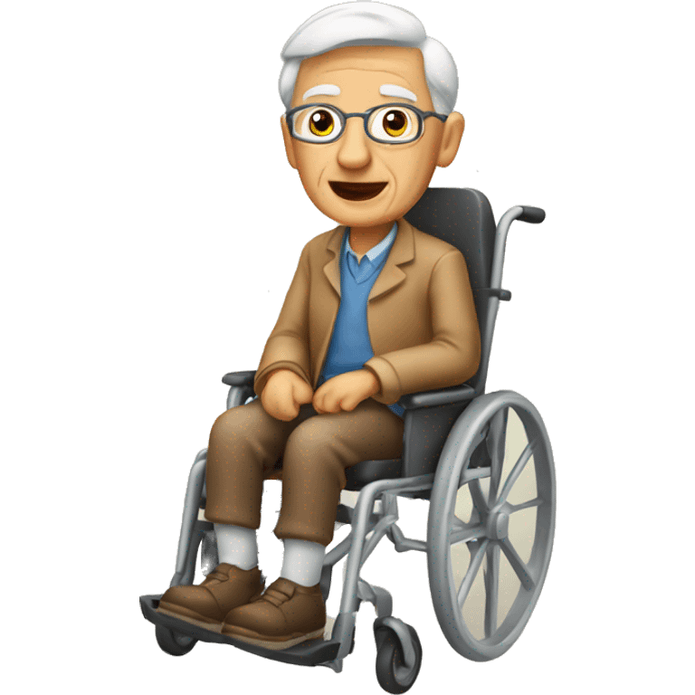 elderly sitting in carriag emoji