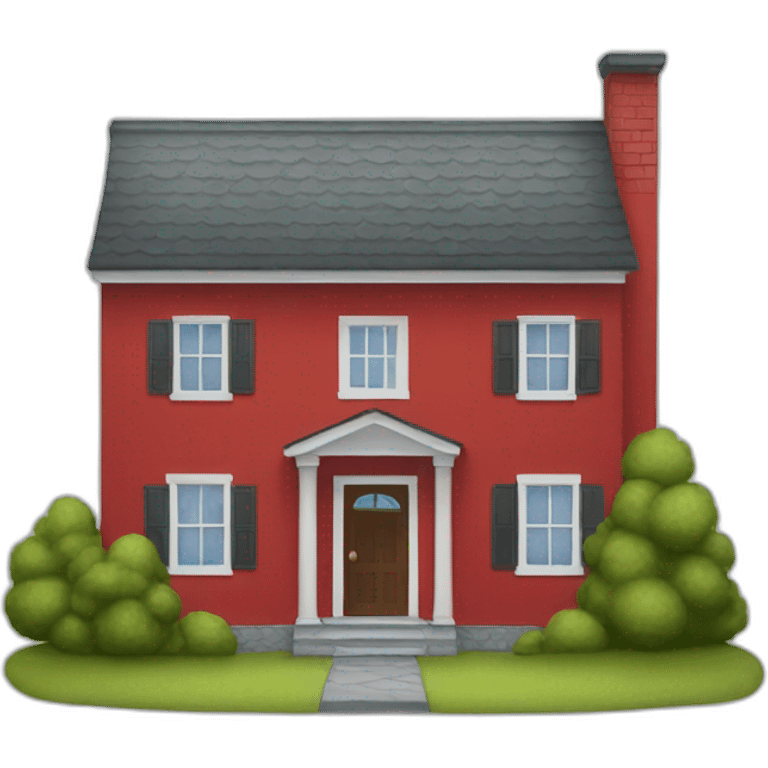 Red house emoji