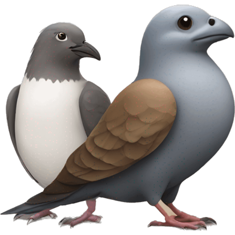 Pigeon and beaver  emoji