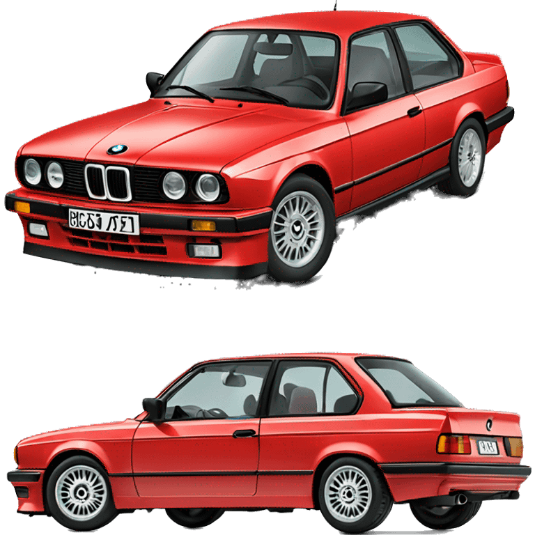 red 1991 bmw e30 318is emoji