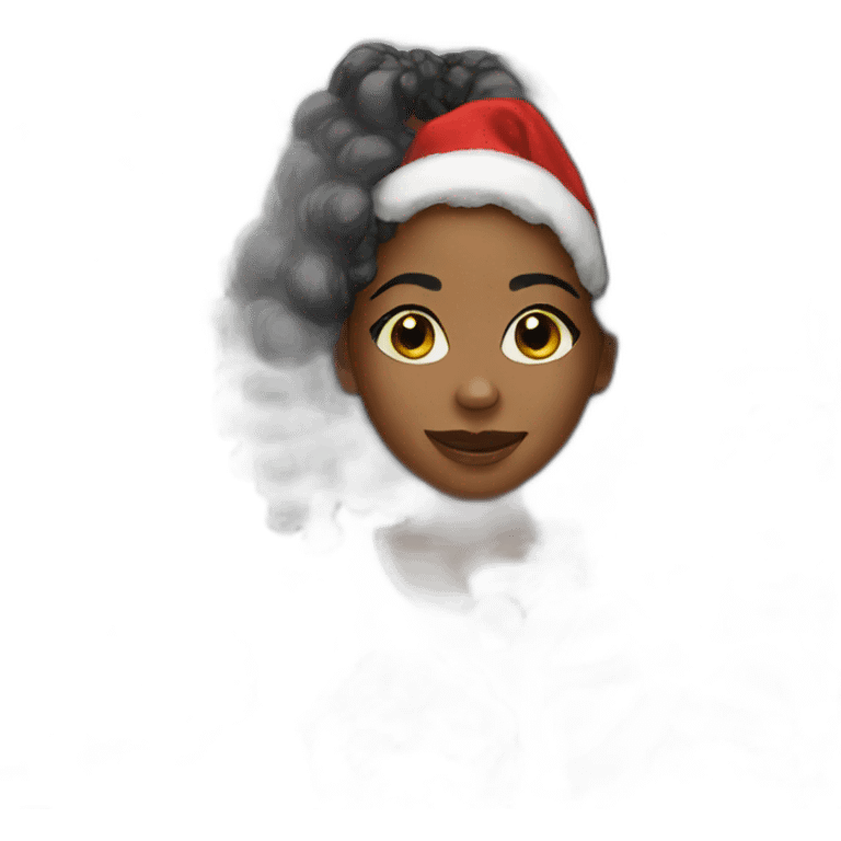 Black girl Christmas  emoji