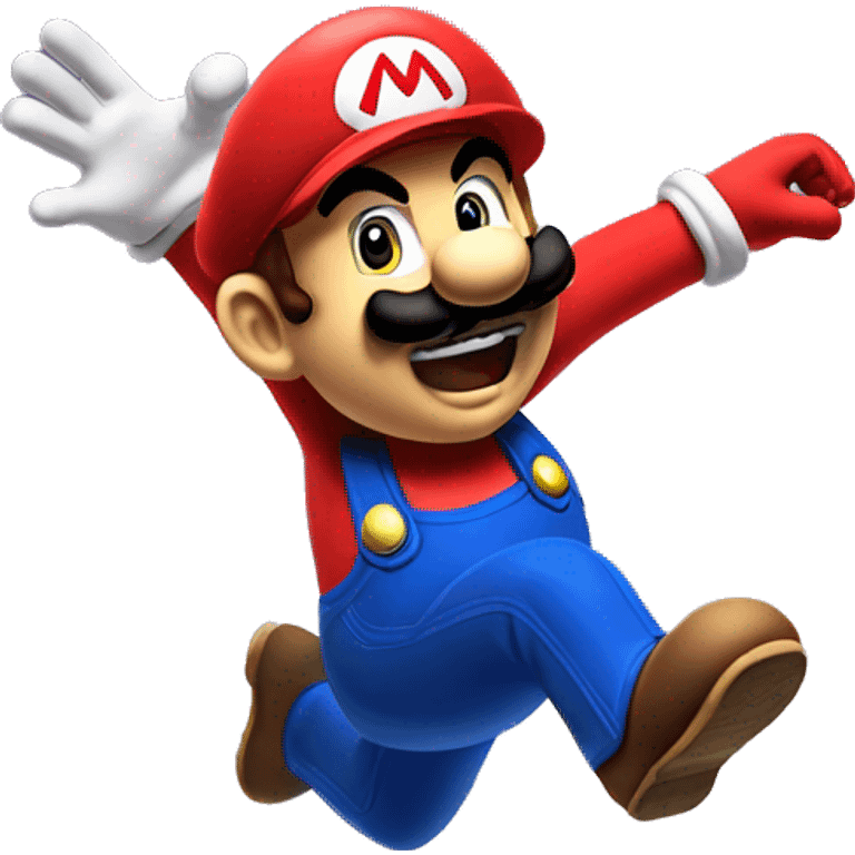 Mario jump wake up  emoji