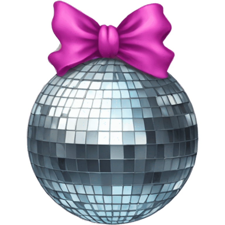 disco ball with bow emoji