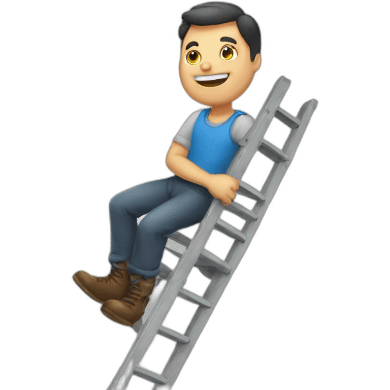 Man on ladder emoji