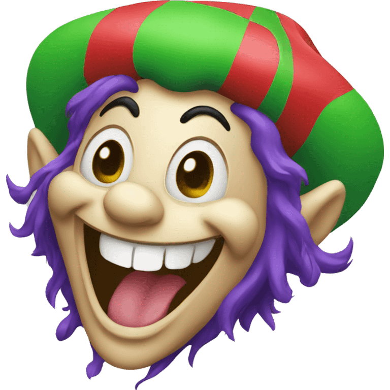 laugh jester cartoon emoji