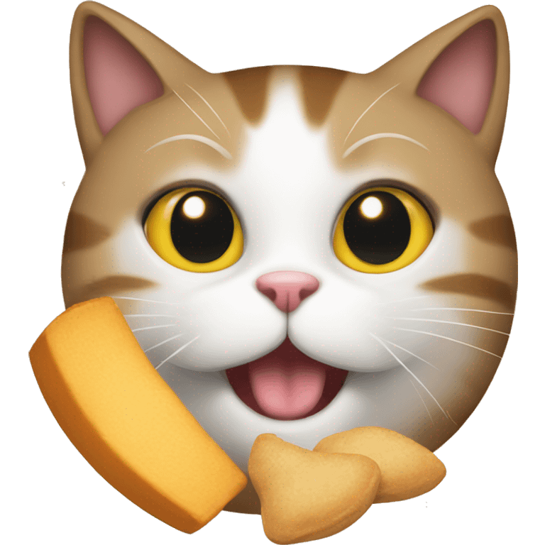 cat with food emoji