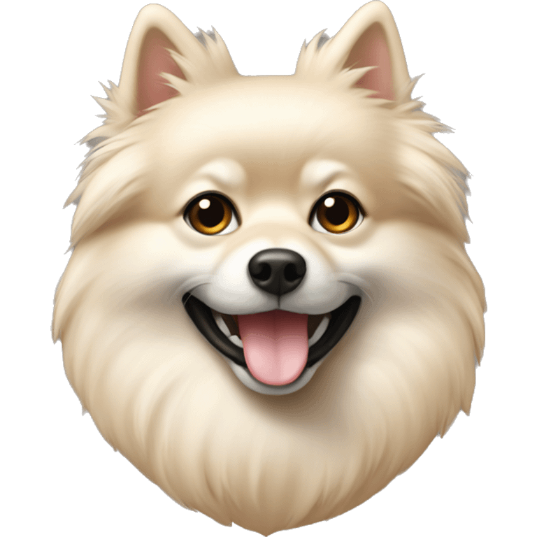 Spitz nain beige emoji