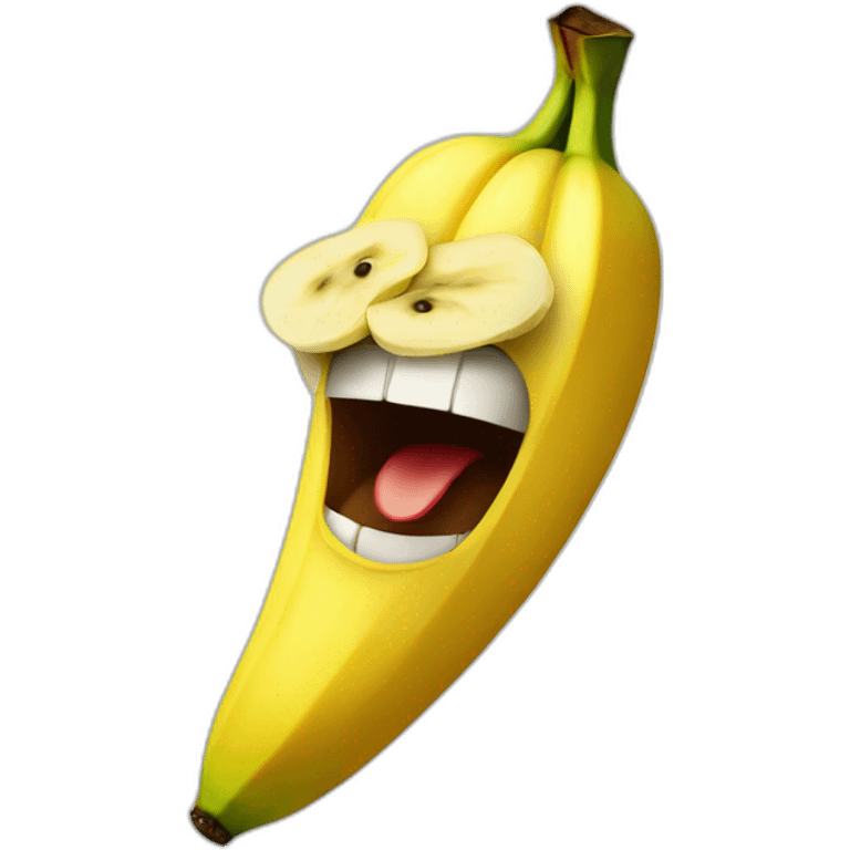 Angry banana emoji