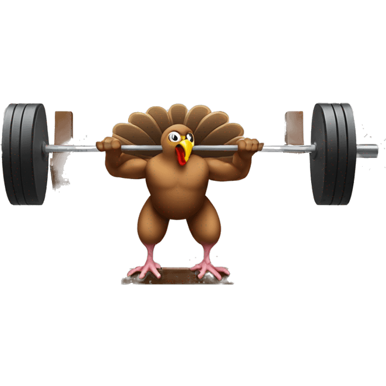 Turkey hitting bench press  emoji