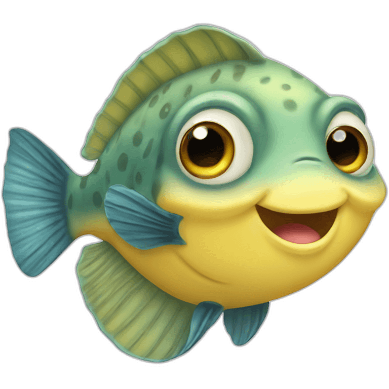 cute flounder emoji