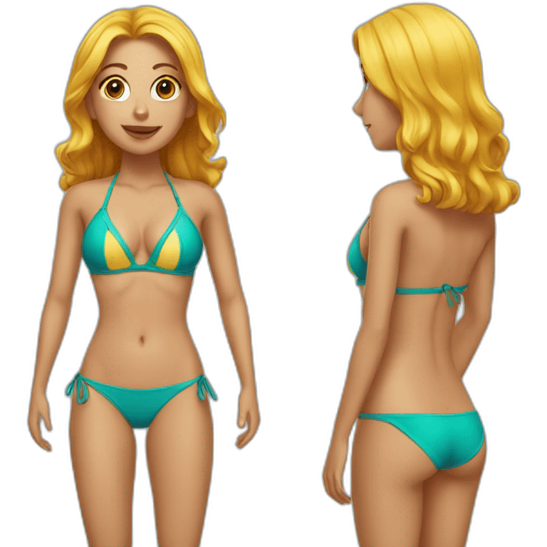 bikini girl emoji