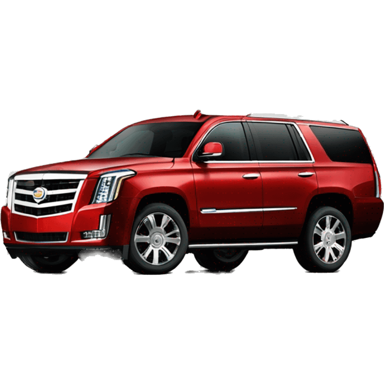  camouflage style red white and black, Cadillac Escalade emoji