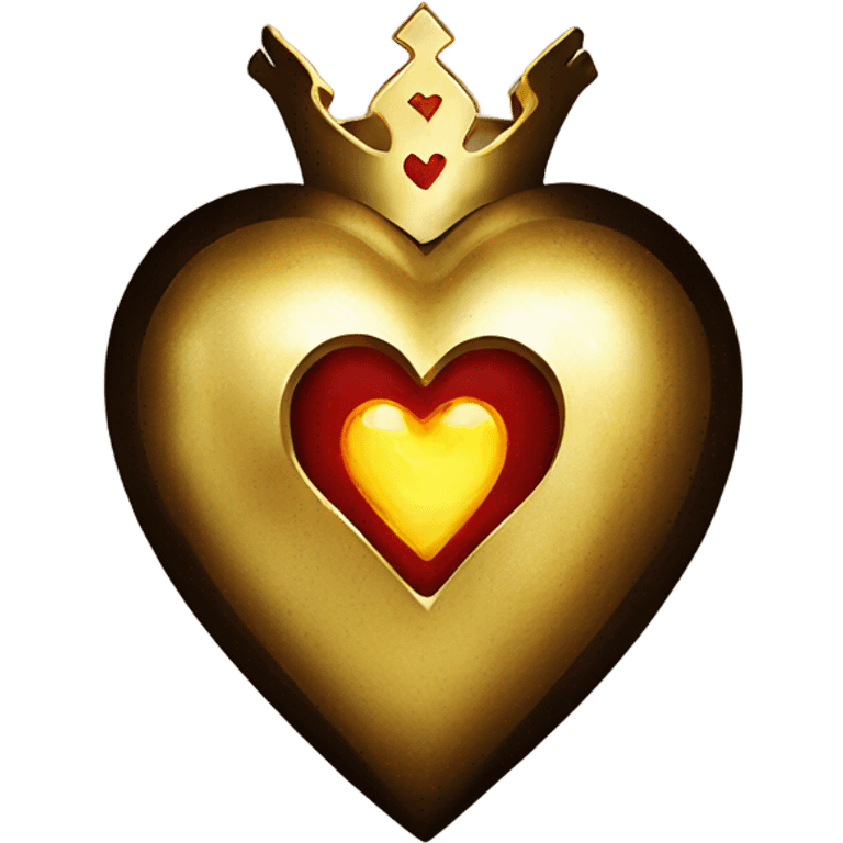 gold sacred heart magical wizarding emoji