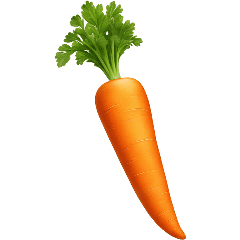 Very long orange carrot emoji