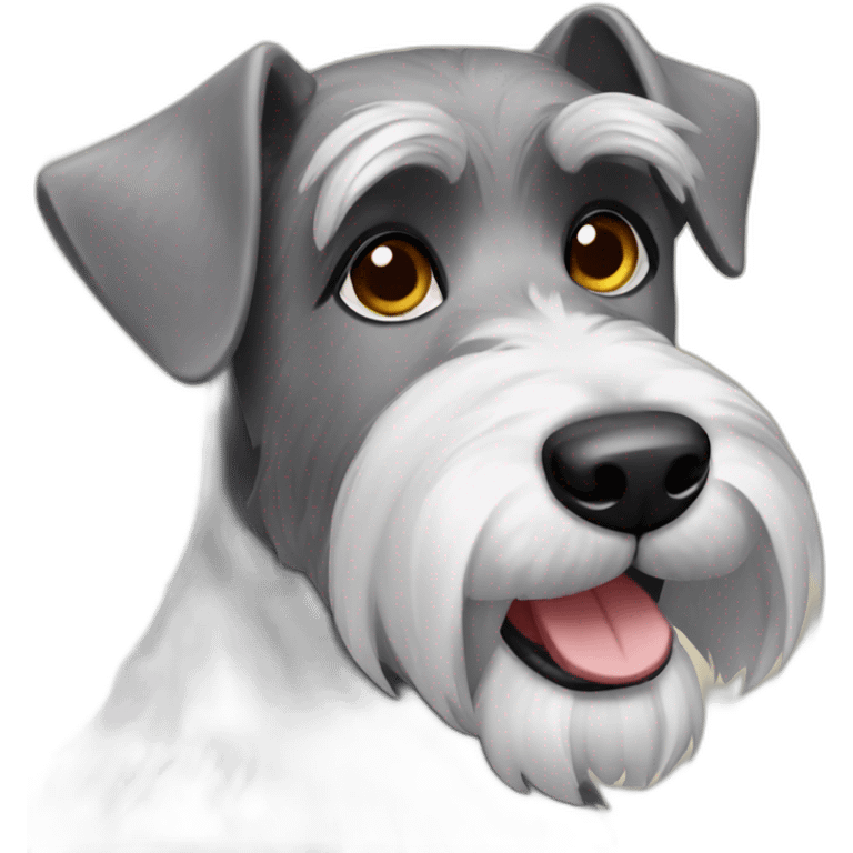 Perro schnauzer  emoji