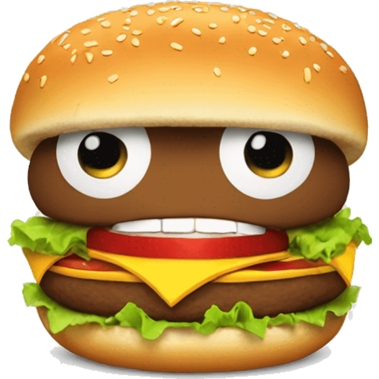 eating burger emoji